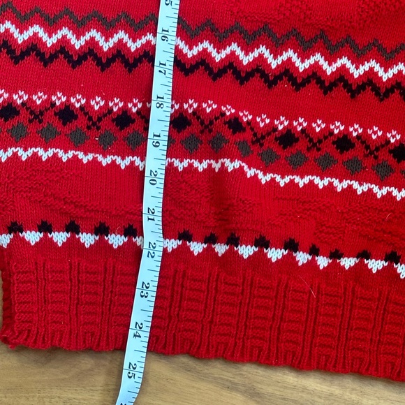 Vintage American Pride Fair Isle Stripe Sweater SMALL Made In USA Unisex - Picture 8 of 9